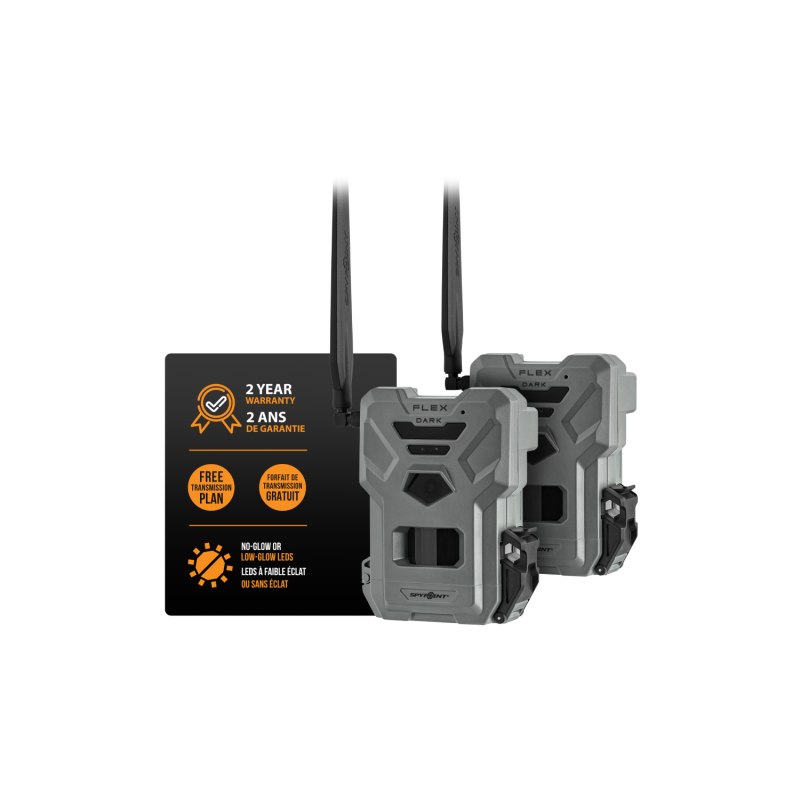 SPYPOINT FLEX-DARK Twin Pack – 2 åtelkameror med 4G