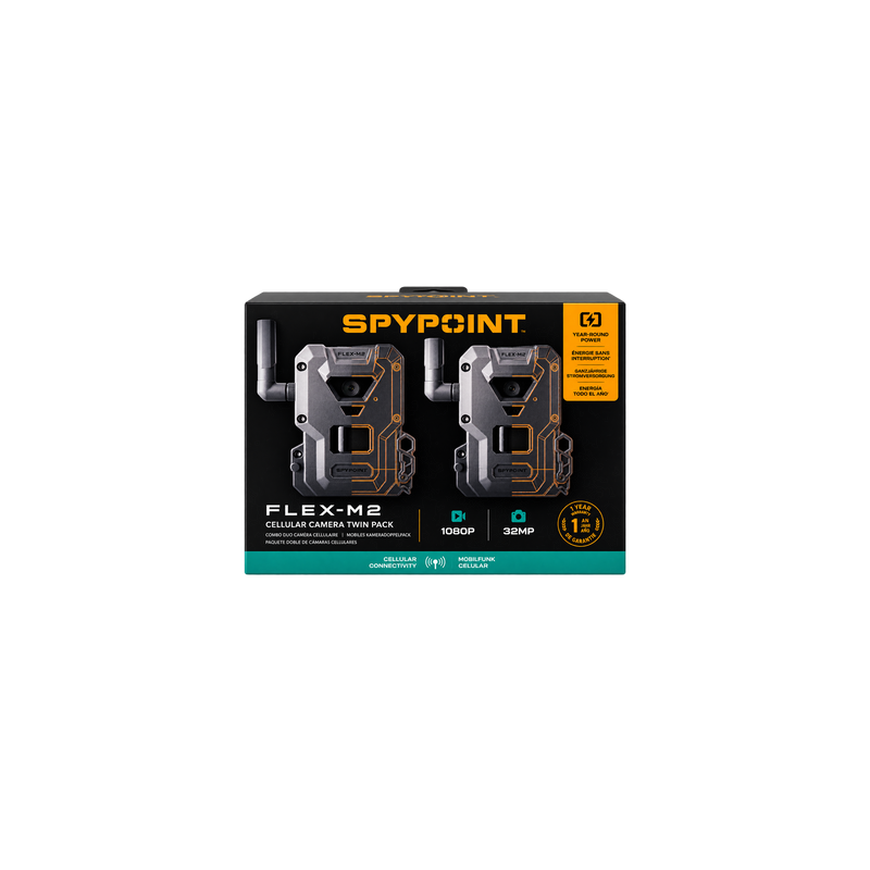 SPYPOINT FLEX-M2 Twin Pack – 2 åtelkameror med 4G