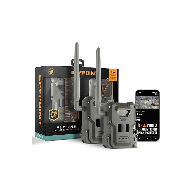 SPYPOINT FLEX-M2 Twin Pack – 2 åtelkameror med 4G
